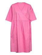Srsutton Wrap Dress Pink Soft Rebels