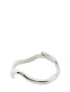 Alberte Organic Shape Ring Silver-Plated Silver Pilgrim