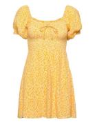 Domenica Mini Dress Yellow Faithfull The Brand