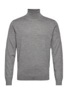 Slhtown Merino Coolmax Knit Roll B Grey Selected Homme