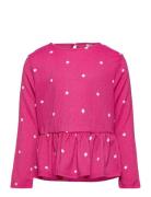 Lpselina O-Neck Ls Top Bc Pink Little Pieces