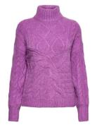 Umay Knit Pullover Purple A-View