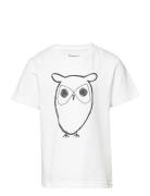 Regular Big Owl T-Shirt - Gots/Vega White Knowledge Cotton Apparel