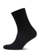 Fine Wool Rib Socks Black Mp Denmark