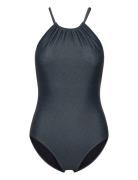 Halter Printed Swimsuit Blue Filippa K