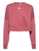 Aeroready Studio Loose Sweatshirt Pink Adidas Performance