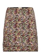 Quilted Satin Skirt Patterned By Ti Mo