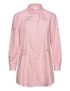 Lucille Long Shirt Cotton Pink Noella