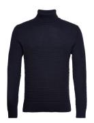 Slhremy Ls Knit All Stu Roll Neck W Camp Navy Selected Homme
