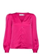 Viellette V-Neck L/S Shirt/Su - Pink Vila