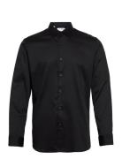 Slhslimflex-Park Shirt Ls B Black Selected Homme
