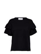 Slfrylie Ss Florence Tee M Noos Black Selected Femme