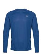 Men Core Running T-Shirt L/S Blue Newline