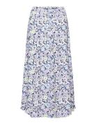 Midi Skirt With All-Over Floral Pattern White Esprit Casual