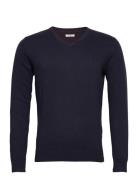 Basic V Neck Sweater Navy Tom Tailor