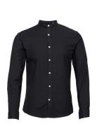 Yarn Dyed Oxford Superflex Shirt L/ Black Lindbergh