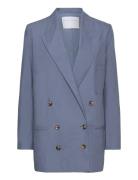 Poplin Suit Blazer Blue Cathrine Hammel