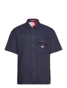 Tjm Classic Solid Ss Overshirt Navy Tommy Jeans