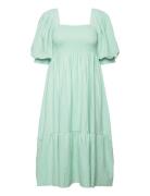 Cheri Solid Dress Green A-View