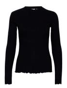 Candacekb Ls Tee Black Karen By Simonsen