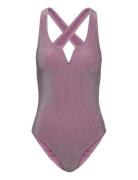 Pcbling Swimsuit Lurex Sww Purple Pieces