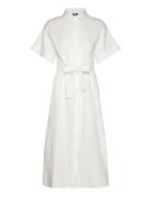 Vmnatali Nia 2/4 Calf Shirt Dress Wvn White Vero Moda