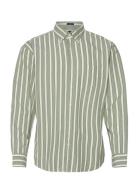 Rel Dreamy Oxford Stripe Shirt Green GANT