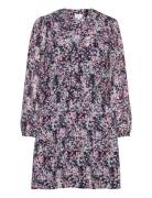 D6Lucy Printed Mini Dress Purple Dante6