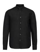 Douglas Bd Linen Shirt Ls Black Morris