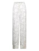 Monogram Wide Leg Pant White Calvin Klein