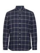 Slhslimowen-Flannel Shirt Ls Noos Navy Selected Homme