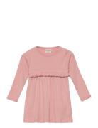 Dress Ls Rib Pink Minymo