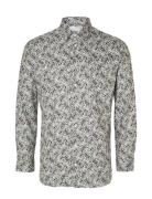 Slhslimsoho-Ethan Aop Shirt Ls Noos Patterned Selected Homme