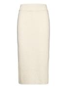 Yasassi Hw Midi Knit Skirt S. Noos White YAS