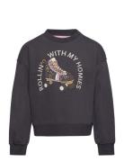 Tnhattie Os Sweatshirt Black The New