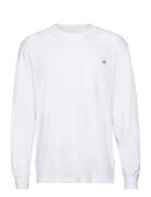 Luray Pocket Tee Ls White Dickies