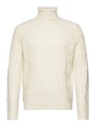 Onsrigge Reg 3 Cable Roll Neck Knit Cream ONLY & SONS