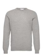 Man O-Neck Plain Grey Davida Cashmere