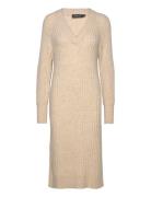 Slrakel V-Neck Dress Beige Soaked In Luxury
