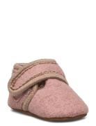 Classic Wool Slippers Pink Melton