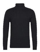 Slhryan Structure Roll Neck W Black Selected Homme