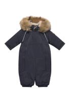 Twill Nylon Baby Suit Navy Mikk-line