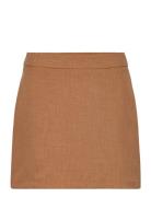 Vmmathilde Hr Tailored Mini Skirt D2 Brown Vero Moda