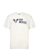 Fm Logo Organic Tee White Fat Moose