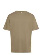 Esleaf Ss T-Shirt - Organic M Khaki Enkel Studio