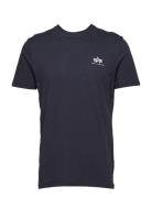 Basic T Small Logo Navy Alpha Industries