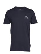 Basic T Small Logo Navy Alpha Industries