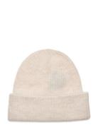 Slfmaline Lano Knit Beanie Noos Beige Selected Femme