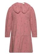 Dress Ls Aop W. Lining Pink Minymo