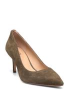 Lanette Suede Pump Green Lauren Ralph Lauren